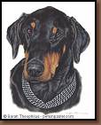 Max - Doberman Painting